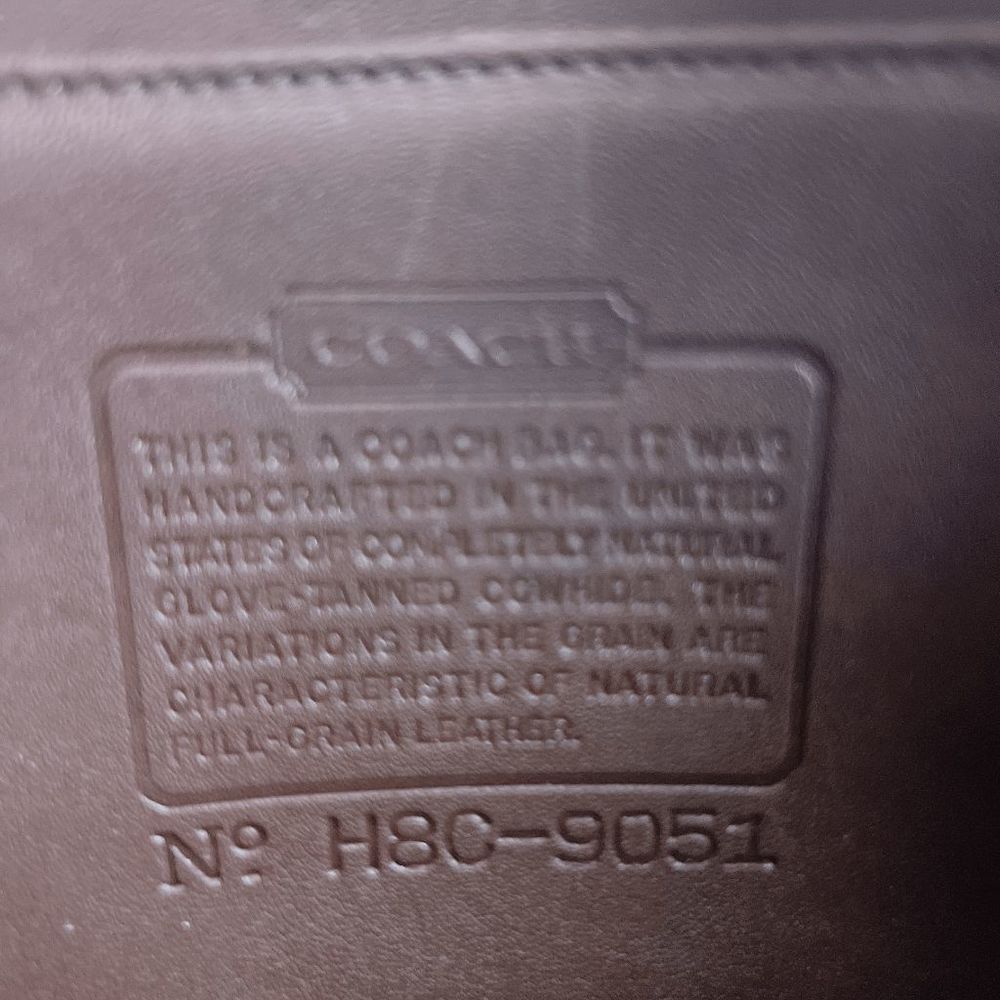 Coach Vintage  Brown Swing Zip Shoulder bag Retro purse 9051 - Picture 6 of 9